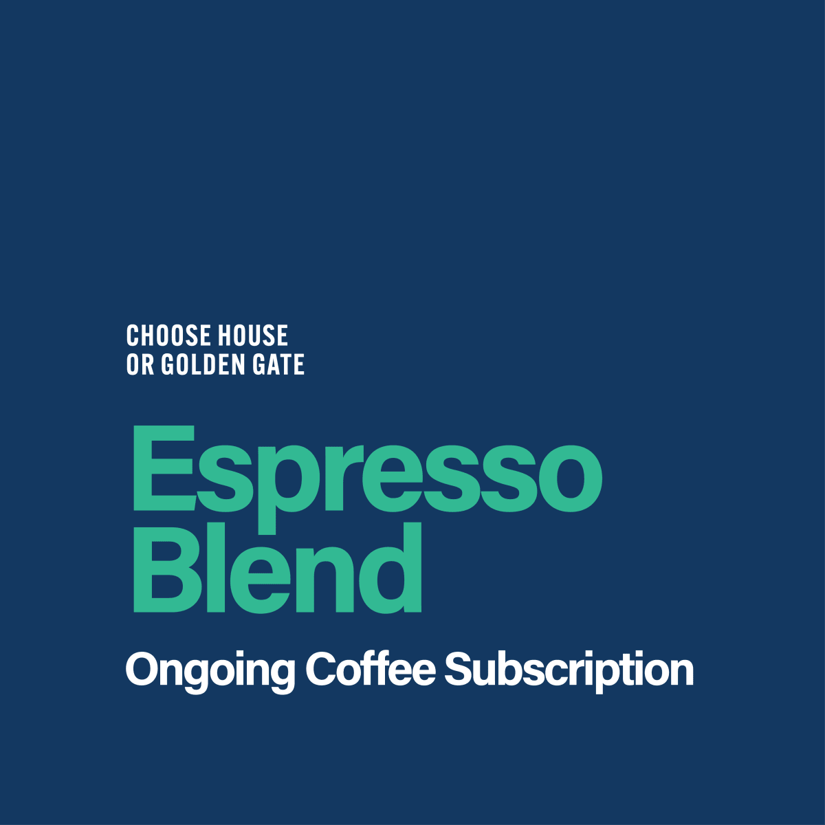 Ongoing Coffee Subscription - Espresso Blend - Seven Seeds