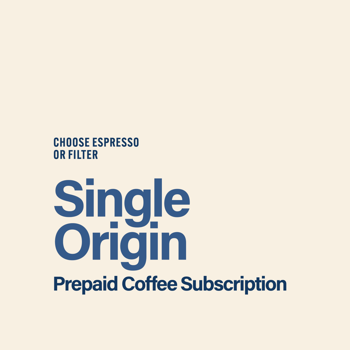 Prepaid Coffee Subscription - Single Origin - Seven Seeds